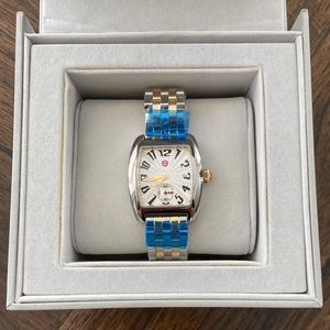 Michele Urban Mini Two Tone Drop Bracelet Watch